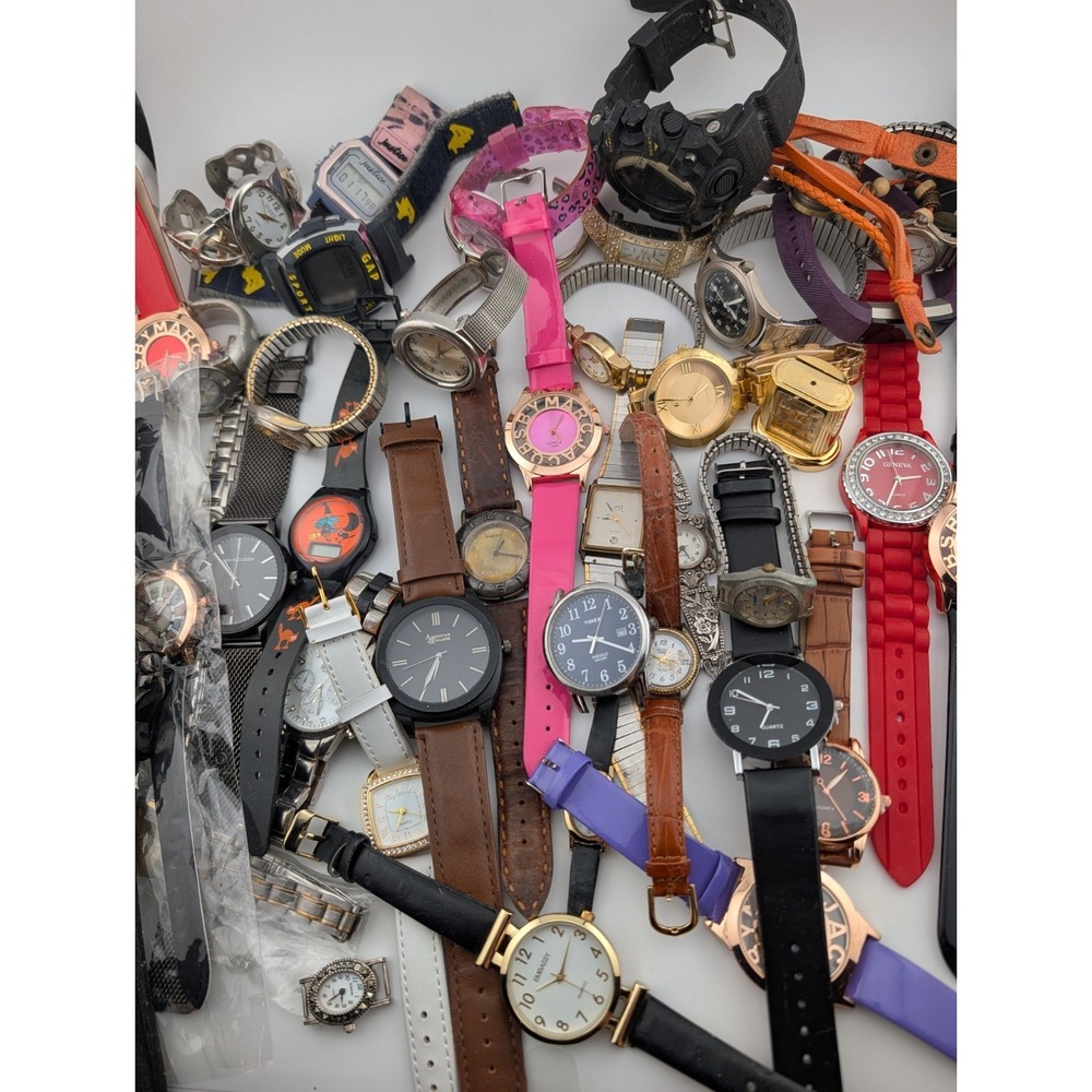 Over 4 Pounds of Watches Men, Women, Kids- Parts/Repair Geneva, Embassy